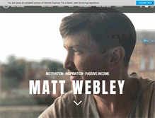 Tablet Screenshot of mattwebley.com